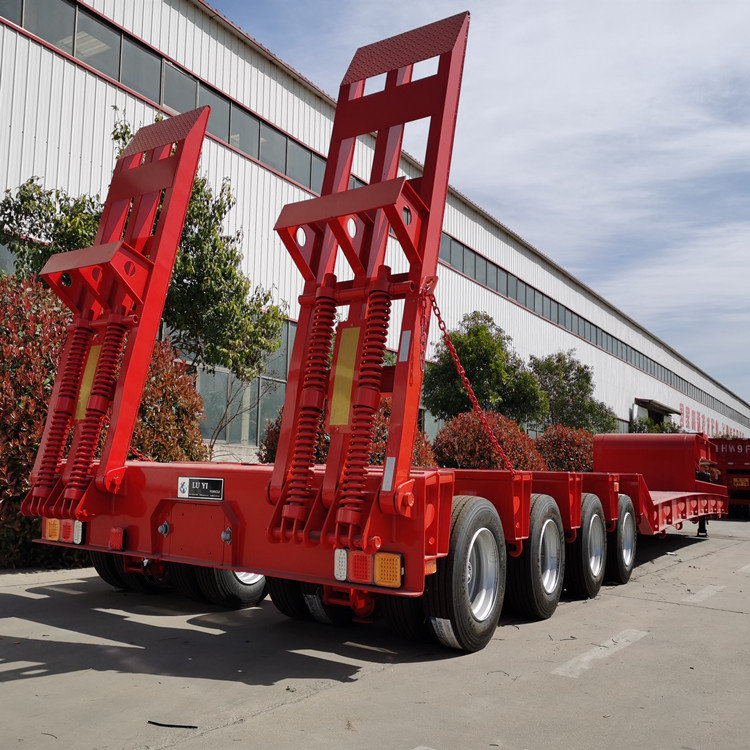 4 Line 8 Axles Lowboy Semi Trailer