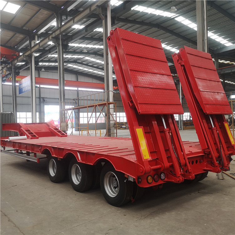 Hydraulic Ladder Low Bed Trailer