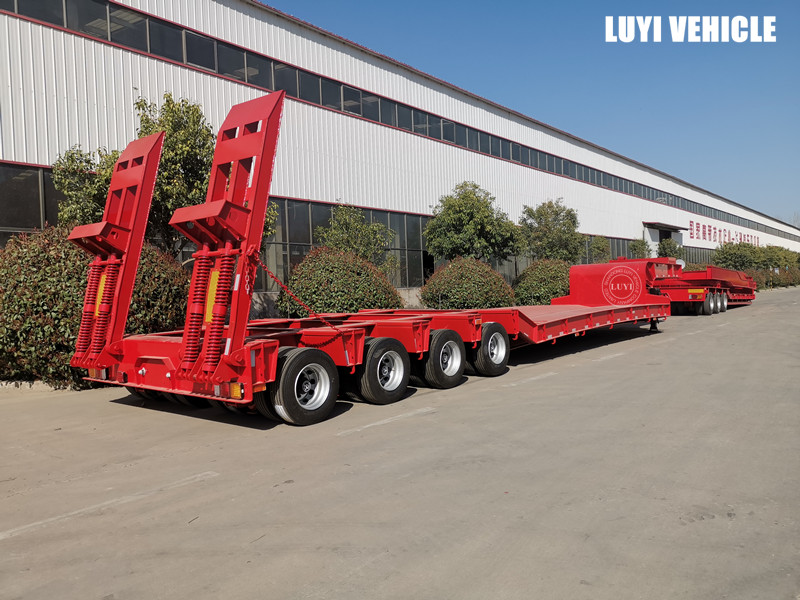 low bed semi trailer